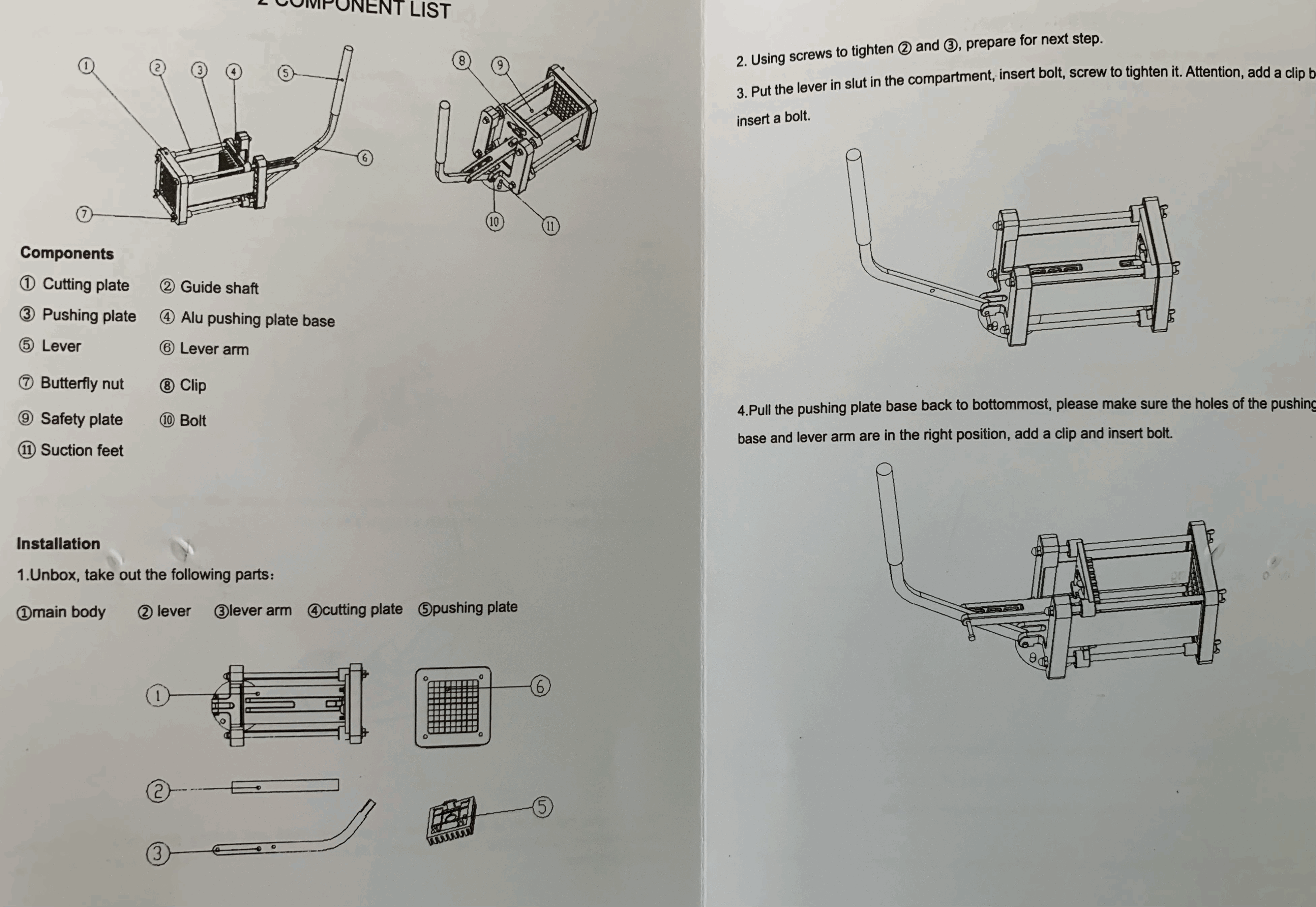 Sopito French Fry Cutter Review and Assembly/Cleaning Instructions