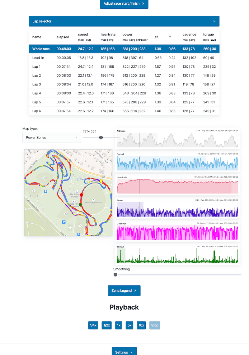 Developing Lap Track Racing