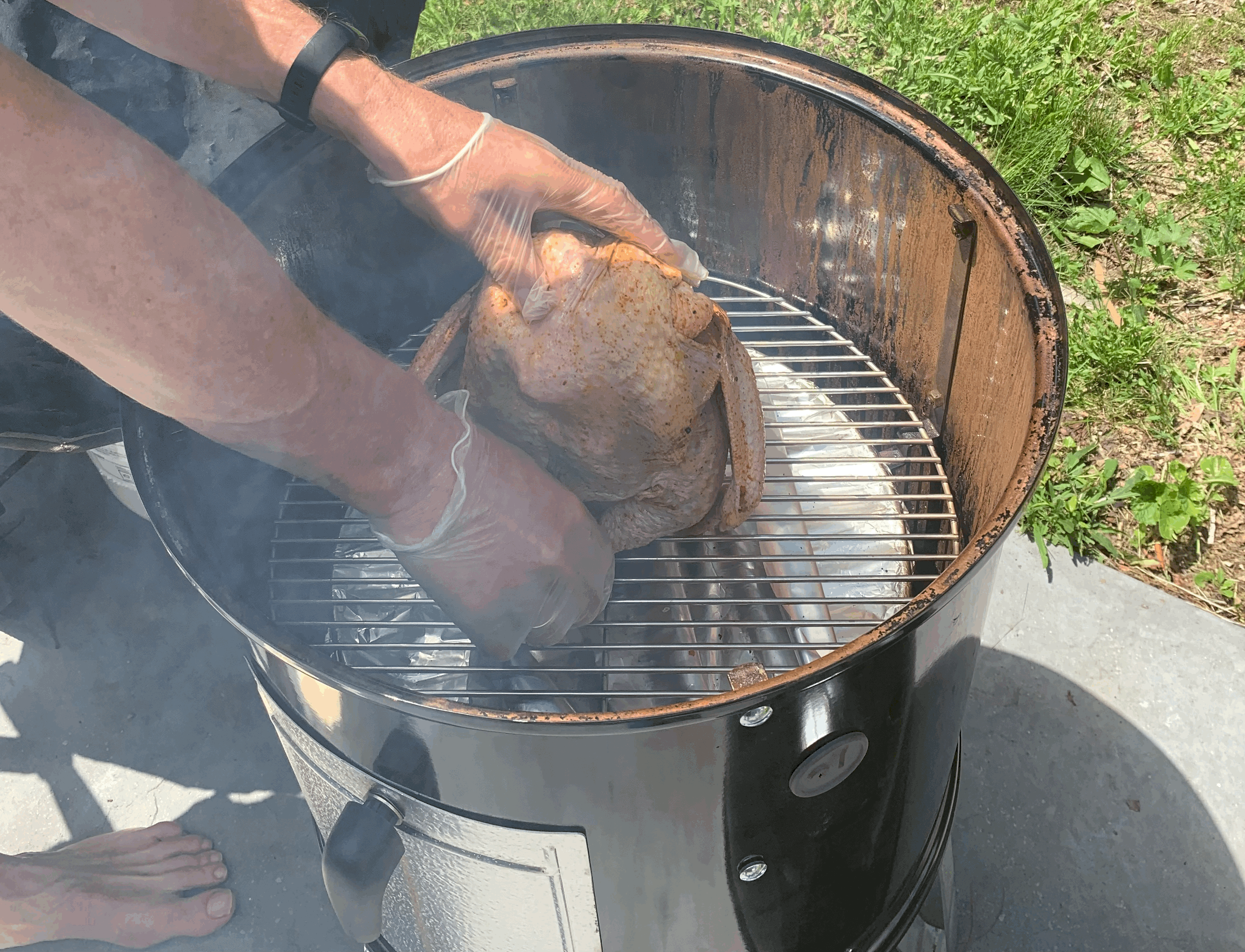 Beer Can Smoked Chicken