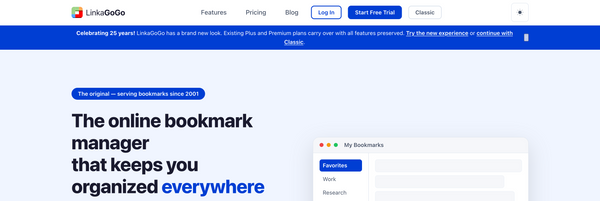 Rewriting LinkaGoGo - my 25 year old Online Bookmark Manager